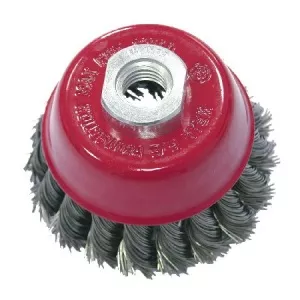 Proline Perie sarma impletita tip cupa cu filet 100mm 32580
