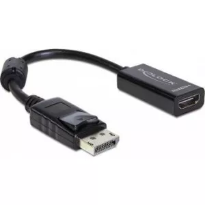 Delock  DisplayPort male la HDMI female Negru 61849 