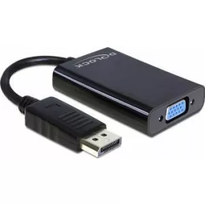 Delock  DisplayPort male la VGA female Negru 65349 
