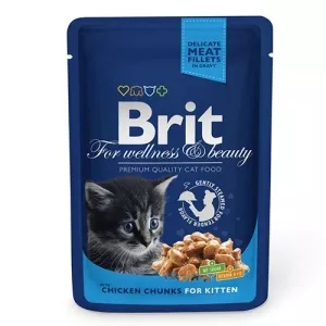 Brit Premium Cat Junior cu carne de Pui 100g