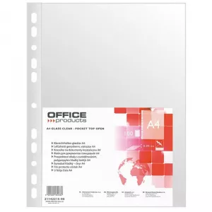 OFFICE PRODUCTS Folie protectie A4, 40 microni, 100folii/set - cristal