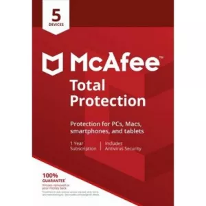 McAfee Total Protection, 10 Devices, 1 Year, Licenta Electronica