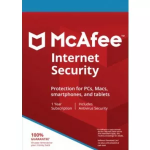 McAfee Internet Security, Unlimited, 1 Year