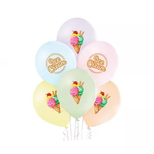 Godan Set 6 Baloane Multicolor Inghetata - 30 cm 5000656