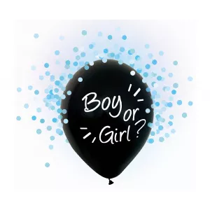 Godan Set 4 Baloane cu Confetti Gender Reveal, Baiat - 30 cm H12/BGN4