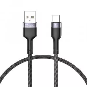 Tech-Protect UltraBoost, USB/USB Type-C, 3A, 25cm, Negru