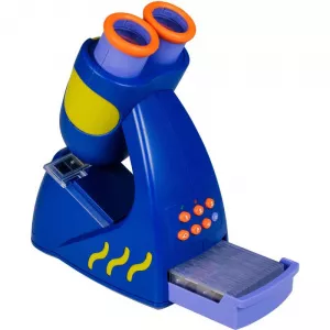 Educational Insights Microscopul vorbitor Geosafari, 20 de lame cu 60 de imagini, 23 cm, 4 - 6 ani