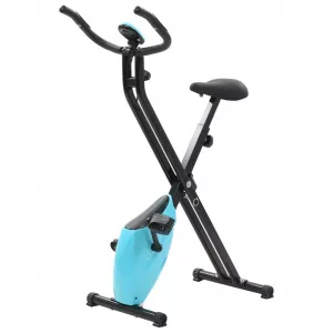 vidaXL Bicicletă magnetică X-Bike cu măsurare puls, negru și albastru 90482