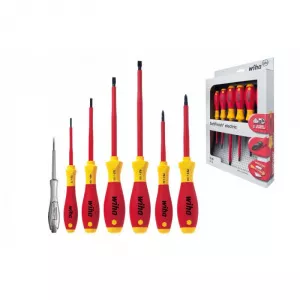 Wiha Set 7 surubelnite SL/PH SoftFinish izolate electric VDE-GS cu tester 00834