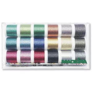 Madeira Set asortat Metalic Sparkling 18 culori 8020