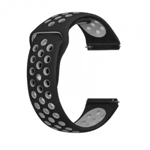 Very Dream Curea silicon Huawei Watch GT 2 Pro, telescoape Quick Release, 22mm, Negru/Gri