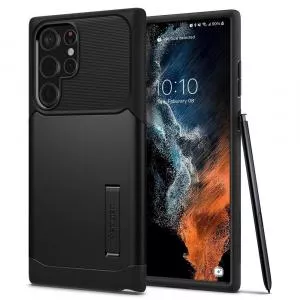 Spigen Husa Slim Armor Samsung Galaxy S22 Ultra Black
