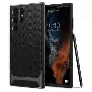 Spigen Husa Neo Hybrid Samsung Galaxy S22 Ultra Gunmetal