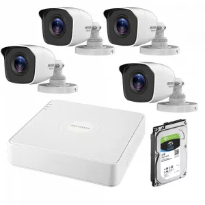 Hikvision KIT 4 camere Bullet IP 2MP + NVR 4 canale