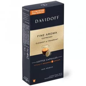 Davidoff Capsule cafea Café Fine Aroma Espresso, 10 capsule x 5.5g, Compatibil sistem Nespresso