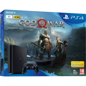 Sony Consola PlayStation 4 1TB God of War Black + Joc God of War 4