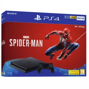 Sony Consola PS4 500GB CONSOLE + MARVEL S SPIDER-MAN BUNDLE - Negru