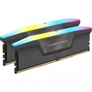 Corsair Vengeance RGB Grey Intel XMP 3.0/AMD EXPO 32GB DDR5-6000 MHz CL 36 Dual Channel
