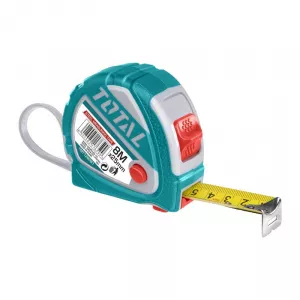 Total Ruleta 8 m, diametru 25 mm, 3 functii, Verde TMT126081