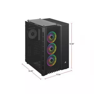 Corsair Crystal Series 680X RGB ATX High Airflow Tempered Glass Smart Case — Black CC-9011168-WW