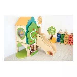 Moje Bambino Complex de joaca interior Casuta din copac