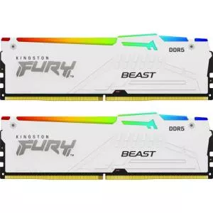 Kingston FURY Beast White RGB EXPO  64GB, DDR5-5200MHz, CL36 KF552C36BWEAK2-64