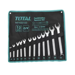 Total Set 12 chei combinate fixe/inelare, 6 - 32 mm, husa inclusa 1022122