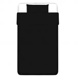 vidaXL Set husă pilotă, negru, bumbac, 155 x 220/60 x 70 cm 131159
