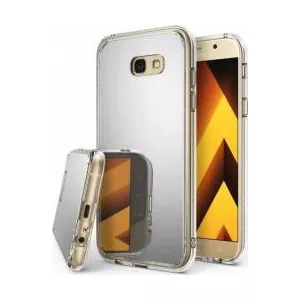 Ringke Skin Samsung Galaxy A7 2017 Mirror Silver + Bonus folie protectie display