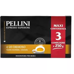 Pellini Espresso Superiore N. 20 Cremoso 3x250g cafea macinata