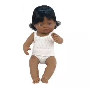 Miniland Baby hispanic (fata) 38 cm