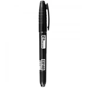 Richmann Marker permanent, 2 capete, negru  