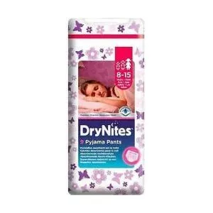 Huggies Chilotei pentru noapte DryNites 8-15, 27-57 kg, Girl, 9 buc