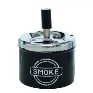 Boltze Scrumiera Smoke V1, 9x12 cm, inox, negru