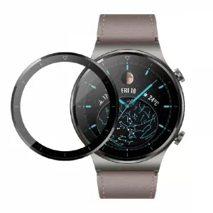 KRASSUS Folie fullsize 3D pentru Huawei Watch GT2 Pro, 46mm negru GLAFIS037