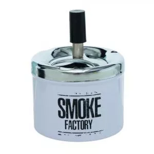 Boltze Scrumiera Smoke Factory V2, 9x12 cm, inox, alb