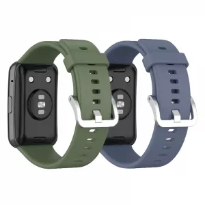 KRASSUS Set 2 curele pentru Huawei Watch Fit, khaki, albastru CUFIS081