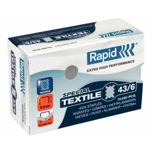 Rapid Capse 43/8G textile, 10000 buc/cutie, - pentru capsator RA-10520502