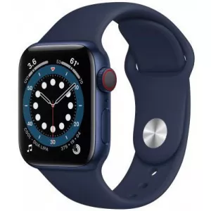 Apple Watch Series 6 GPS + Cellular Blue Aluminum, 40 mm, Deep Navy Band