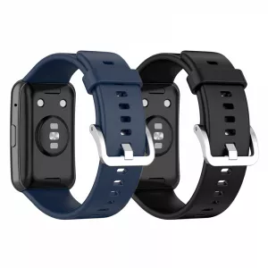 KRASSUS Set 2 curele pentru Huawei Watch Fit, negru, albastru CUFIS078