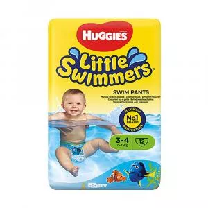 Huggies Little Swimmers, Nr 3-4, 7 - 15 Kg, 12 buc