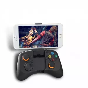 DOBE Controller gamepad bluetooth cu suport pentru telefon pana in 6 inch, negru JOYSTIK001