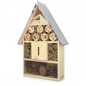 Navaris Hotel din lemn pentru insecte XL, 40cm, 44340