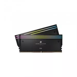 Corsair DOMINATOR® TITANIUM RGB 48GB (2x24GB) DDR5 DRAM 6000MT/s CL30 Intel XMP Memory Kit — Black CMP48GX5M2B6000C30