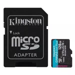 Kingston microSDXC Canvas Go Plus 4 128GB + Adaptor SD