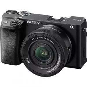 Sony Aparat foto Mirrorless Alpha A6400A, 24.2 MP, APS-C, E-mount, 4K HDR, 4D Focus, Time-lapse, ISO 100-32000 + Obiectiv SELP16502 16-50mm (Negru)