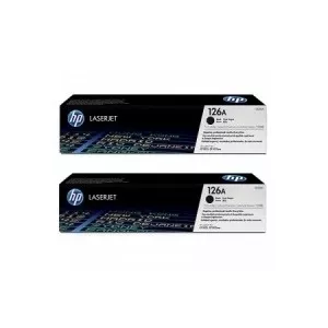 HP 126A Black Dual Pack LaserJet Toner Cartridges (CE310AD)