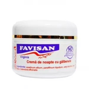 Favisan Crema de noapte cu galbenele 30ml  