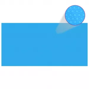 vidaXL Prelată piscină, albastru, 1200 x 600 cm, PE, dreptunghiular 92962