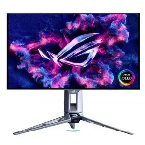 Asus Monitor Gaming OLED 27inch PG27AQWP-W, QHD (2560 x 1440), HDMI, DisplayPort, Pivot, 540 Hz, 0.02 ms (Negru)